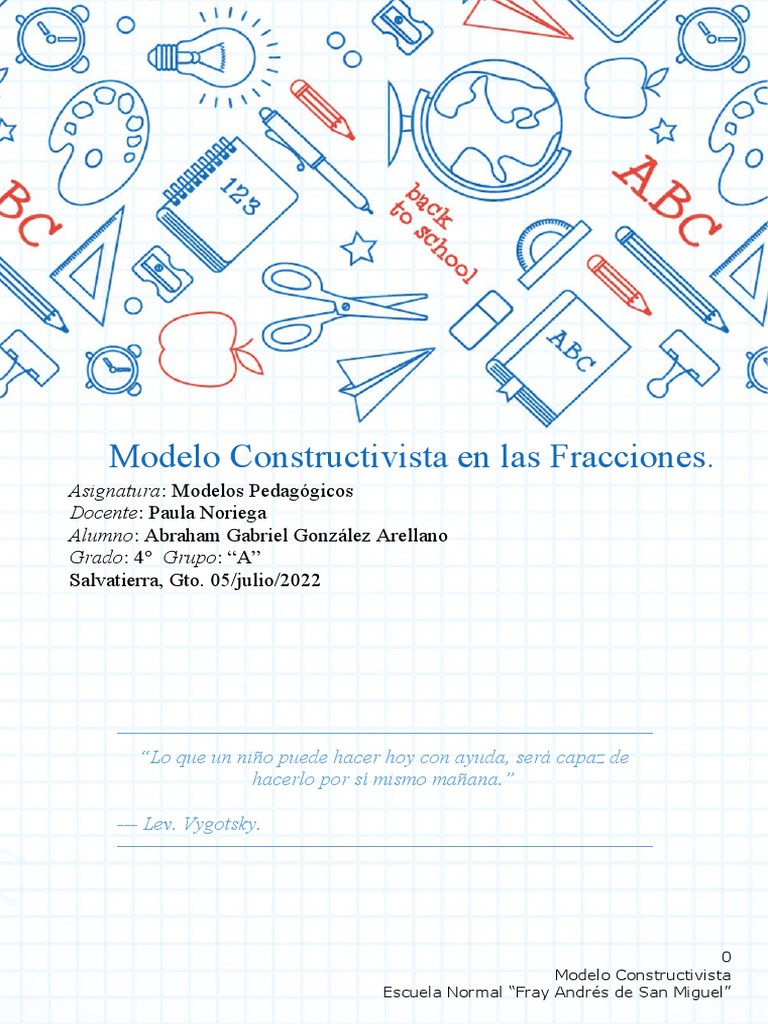 Modelo Constructivista | PDF | Constructivismo (filosofía de la ...