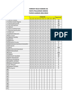 Format Nilai Kelas Xa