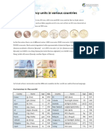 2.5. Korean Culture Currency Units in Various Countries