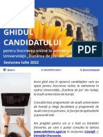 Ghid Admitere 2022