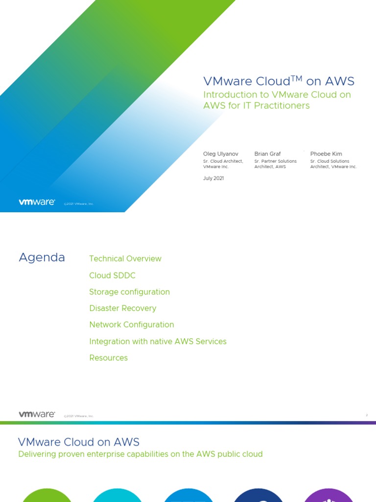 VMware Cloud On AWS - Introduction To VMware Cloud On AWS For IT ...