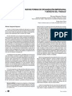 Nuevas formas de organización empresarial y formas de trabajo