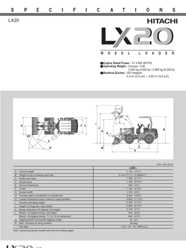 hitachi-LX20 Es | PDF | Truck | Loader (Equipment)