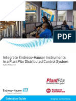 Integrate Endress+Hauser Instruments in A Plantpax Distributed Control System