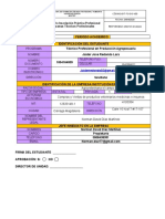 Formulario inscripción práctica profesional INFOTEP