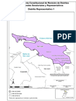 Distritos Representativos Según El Nuevo Mapa Electoral