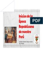 Inicios de La Época Republica