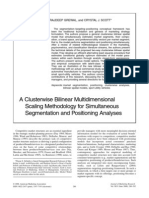 A Clusterwise Bilinear Multidimensional Scaling Methodology For Simultaneous Segmentation and Positioning Analyses