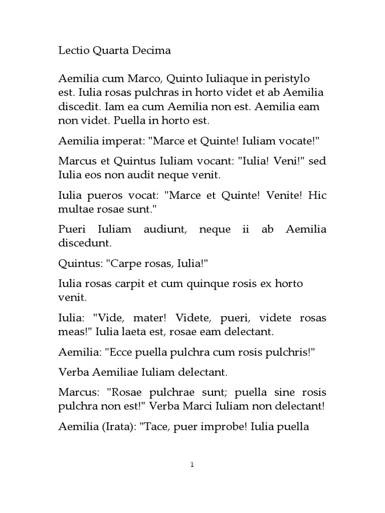 Lectio Quarta Decima 1 PDF