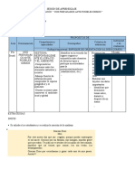 Sesión de Aprendizaje de Sismo