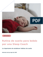 Rutina de Sueno para Bebes Por Una Sleep Coach