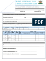 FORMATO PARA REPORTE DE CONTROL DE CLORO RESIDUAL Ok