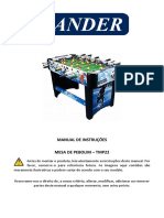 Manual de Instruções Mesa de Pebolim - Tmp22