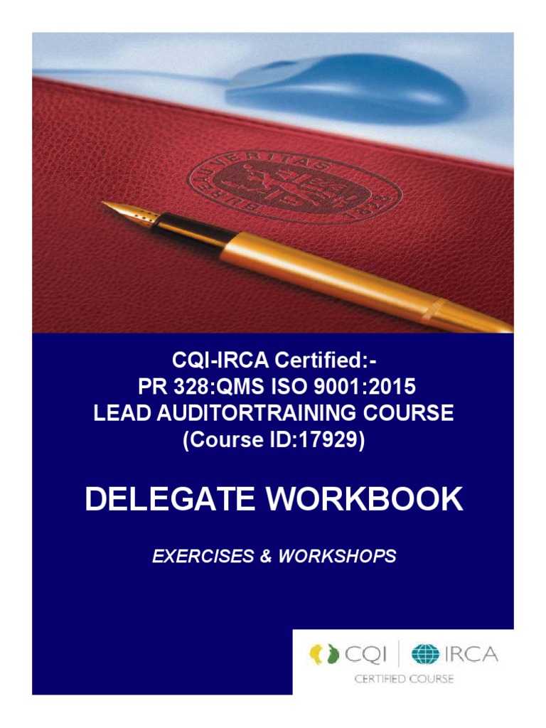ISO 9001:2015 Lead Auditor Training Workbook | PDF | Iso 9000 | Audit