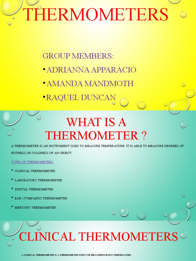 An InDepth Look at Various Types of Thermometers Their Uses, Designs and Functions PDF