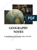 Geography Notes Mandar Jayant 1