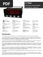 Panel Mount Load Cell Indicator: Operating Manual - English 2.00