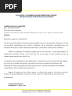 Carta de Solicitud de Apoyo