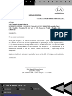 Carta de Renuncia