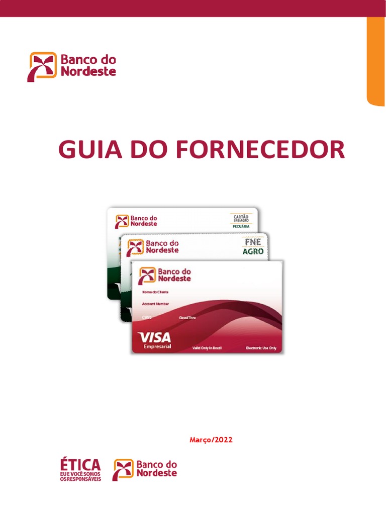 Guia para Fornecedores do Cartão BNB | PDF | Internet | Economias