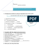 Complete The Sentences Using An Imperative Form of The Verbs