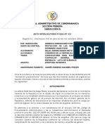 Tribunal Administrativo de Cundinamarca Sección Primera Subsección B