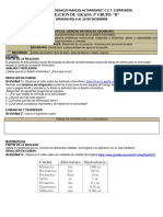 5 ° A Plan de Acompañamiento Del 6 Al 10 de Diciembre