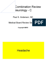 NPLEX Combination Review Neurology - C: Paul S. Anderson, ND Medical Board Review Services