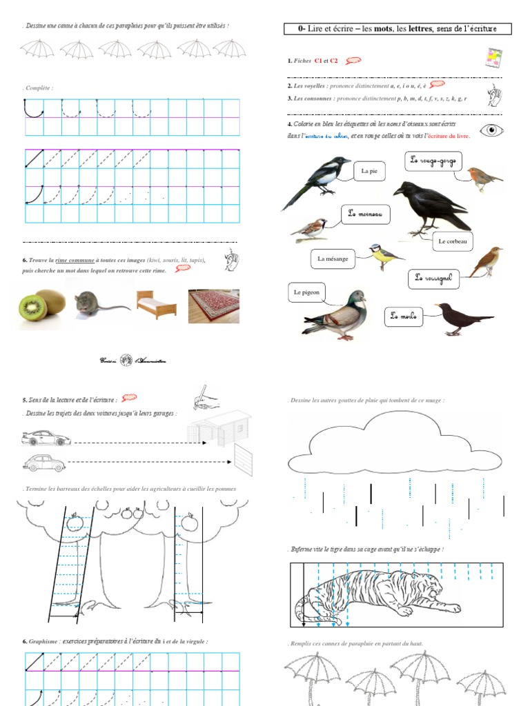 Exercices de lecture GS et CP | PDF | Syllabe