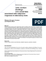 6 Review of Acoustic Comfort Evaluation in Dwellings Part III-Airborne Sound Data Associated With Subjective Responses in Laboratory Tests