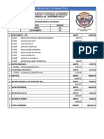 Presupuesto Analitico - Tupac