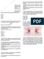 Simulado Física Campo Elétrico