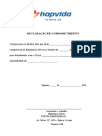 Declaração de Comparecimento TRIAGEM