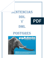 Sentencias DDL y DML de PostgreSQL