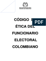 Codigo de Etica Del Funcionario Electoral