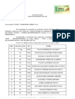 Convocação para Estágio de Adaptação de Cabos no Corpo de Bombeiros Militar de Goiás