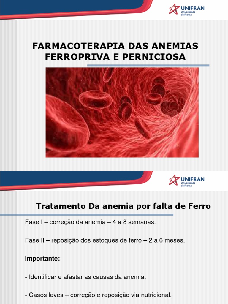 Farmacoterapia Das Anemias Ferropriva e Perniciosa 2022 PDF PDF