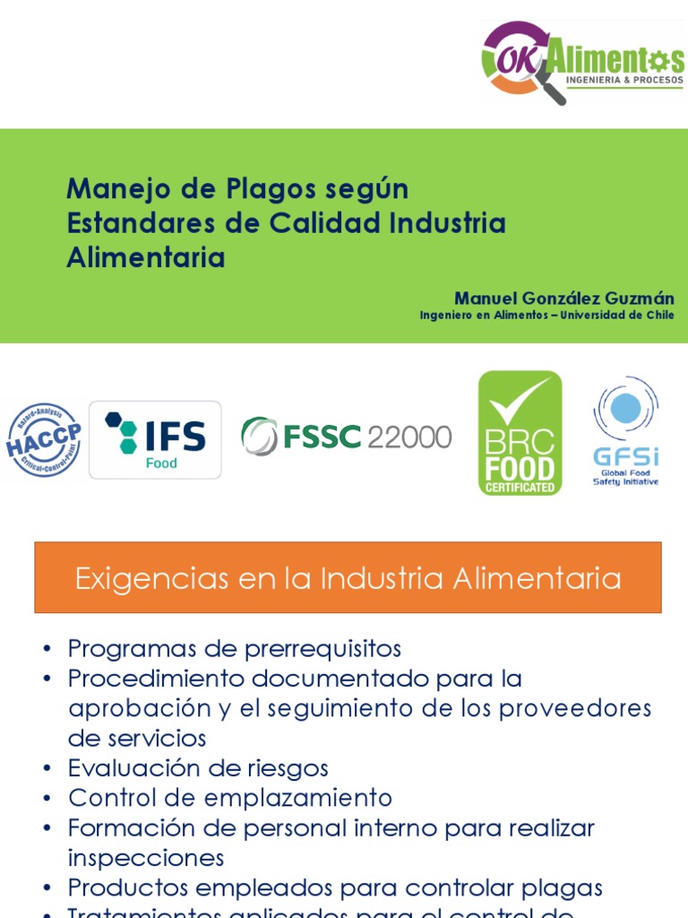 Control de Plagas en la Industria Alimentaria | PDF | Análisis de ...