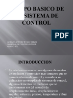 Equipo Basico de Un Sistema de Control: Gallo Sanchez Juan Carlos Sistemas de Control Lineal GRUPO 9751