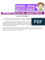 Division Politica Del Tahuantinsuyo para Cuarto de Primaria