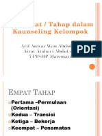 Tahap Kaunseling Kelompok