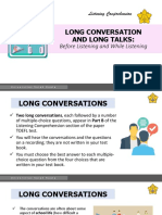 Long Talks - Before Listening and While Listening - Oktari