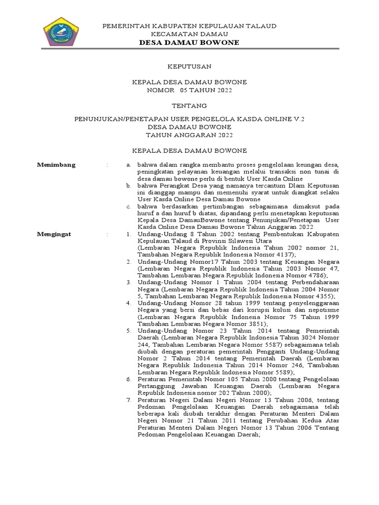 SK User Kasda Online | PDF