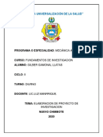 90% Culminando El Proyecto de Investigacion