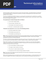 Chemical Dosage Technical Information