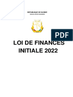 Guinee LF 2022 Avec Annexes Et Repartition Des Credits