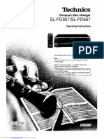 TECHNICS SL-PD867 owners manual 