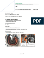 Report of Overhauling The Main Fermenter A Agitator: Mechanical Section - Me Unit