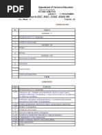 Common To E&C, EI&C, CS&E, IS&E& MX: Department of Technical Education