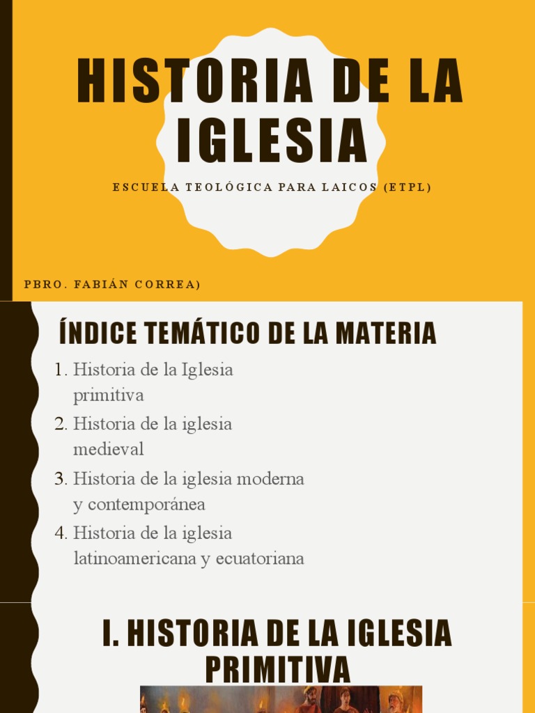 Historia de La Iglesia | PDF | Iglesia Católica | Roma